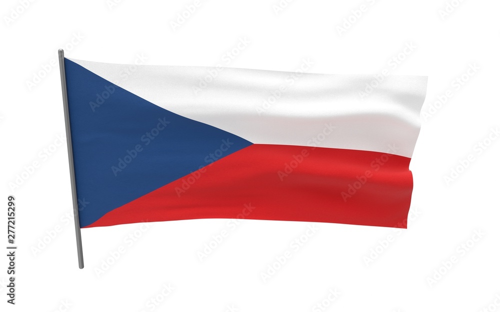 Naklejka premium Flag of Czech Republic