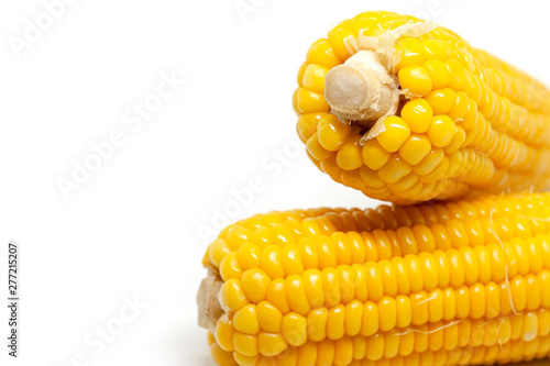 Sweet corn on white backgro...