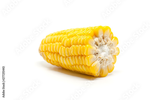 Sweet corn on white backgro...