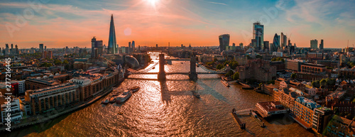 London rooftop aerial view ...