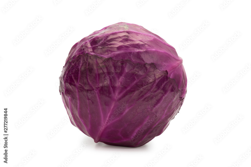 Red Cabbage isolated on white background with clipping path. Red Cabbage isolated on white background with clipping path.