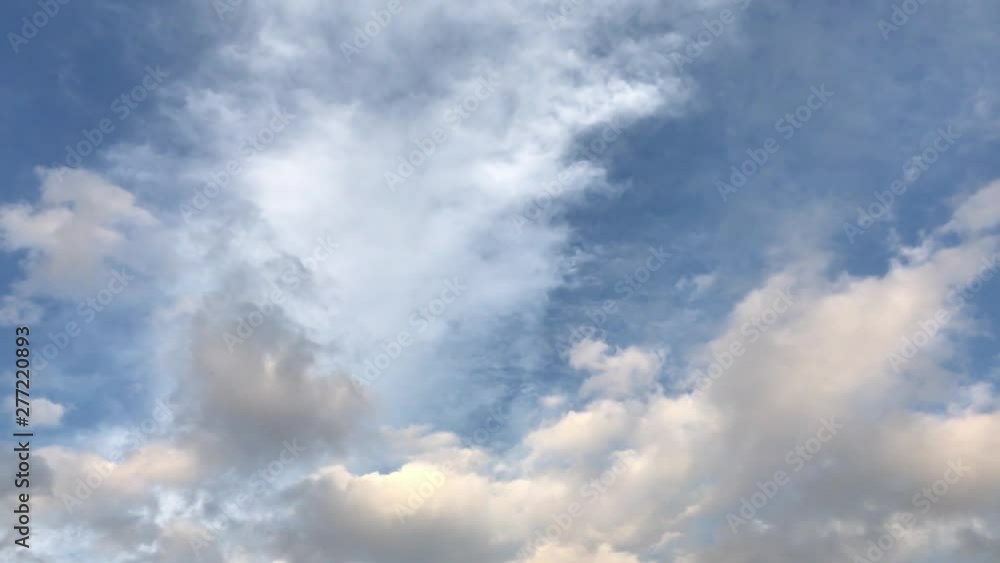Moving clouds and blue sky Moving clouds and blue sky