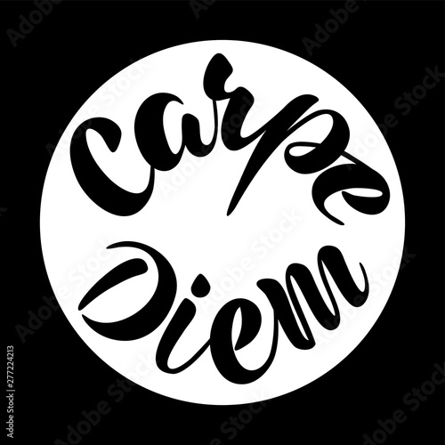 Vector illustration - Carpe diem - Seize the day.