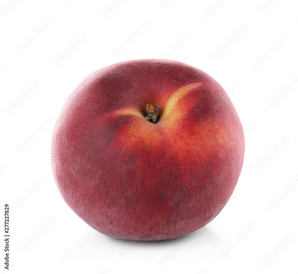 Delicious ripe sweet peach isolated on white Delicious ripe sweet peach isolated on white