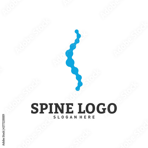 Spine logo design concept vector. Chiropractic logo template. Medical Spine Logo vector