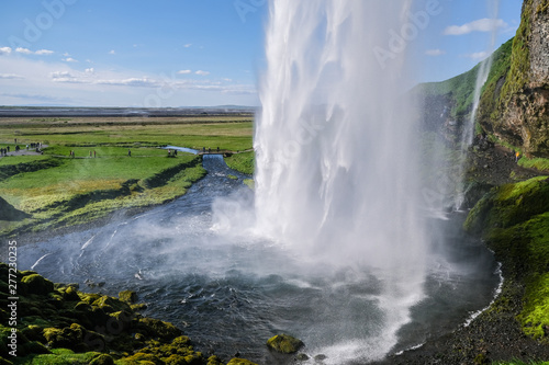Behind Waterfall Iceland seljalandsfoss