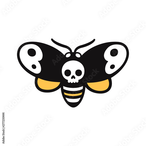 Cartoon Death head moth