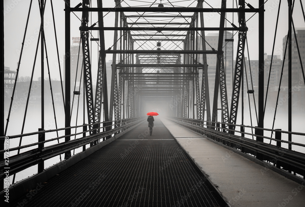 Fototapeta premium The Red Umbrella