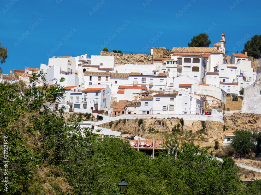  View of Olvera village, one of the beautiful white villages of Andalusia, Spain