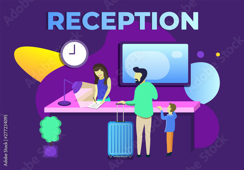 Apartment reservation service metaphor scene.