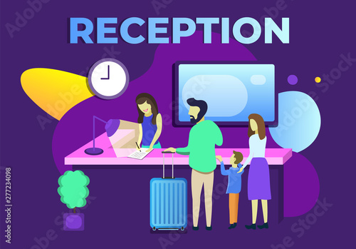 Apartment reservation service metaphor scene.