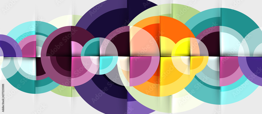 Geometric design abstract background - circles Geometric design abstract background - circles