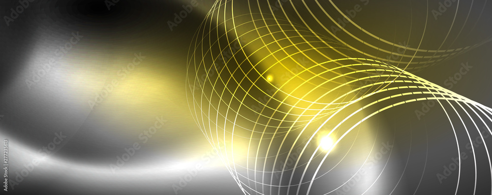 Shiny neon techno template. Neon lines background, 80s style laser rays Shiny neon techno template. Neon lines background, 80s style laser rays