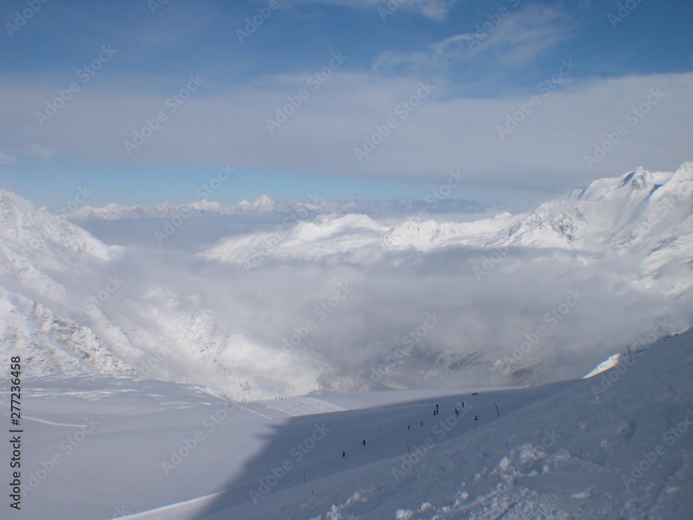 Swiss Ski Mountain and Village