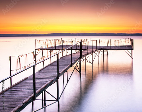 Sunset over lake Balaton, Hungary © Horváth Botond