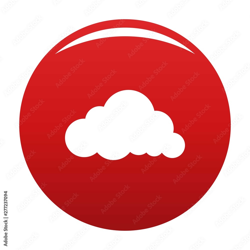 Layered rain cloud icon. Simple illustration of layered rain cloud vector icon for any design red Layered rain cloud icon. Simple illustration of layered rain cloud vector icon for any design red