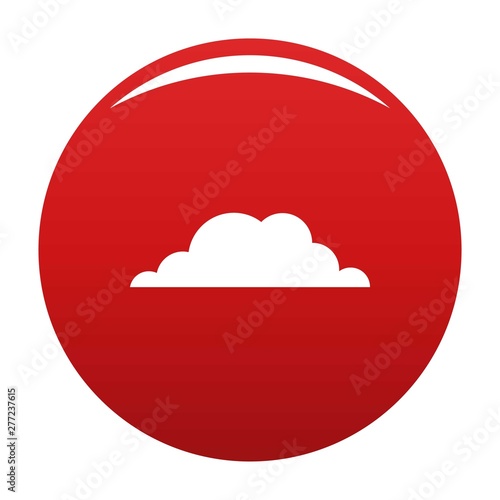 Weather icon. Simple illustration of weather vector icon for any design red