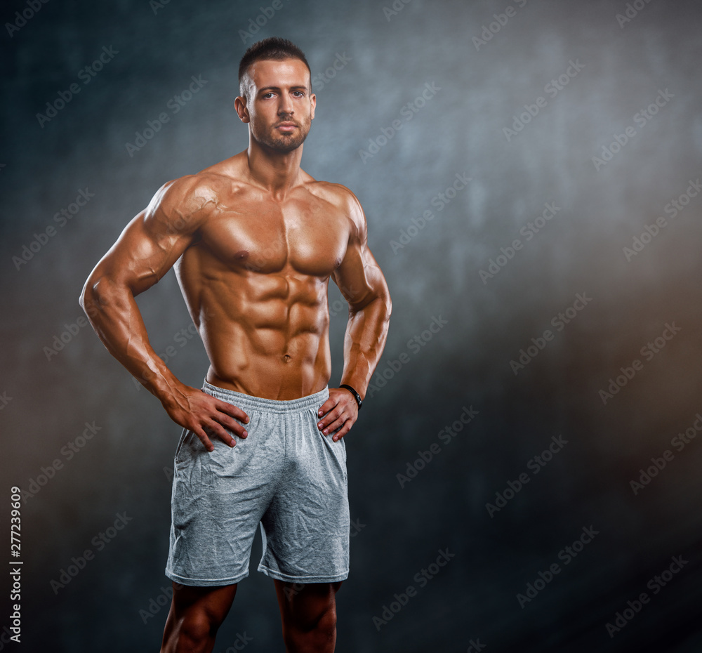 Portraiit of Young Muscular Men