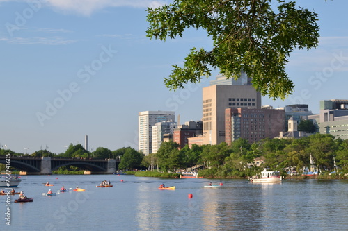 Charles river and esplanade in boston, ma