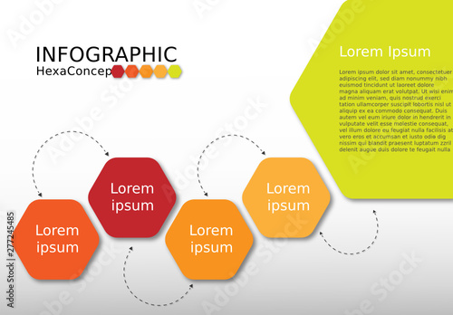 Infographic hex concept