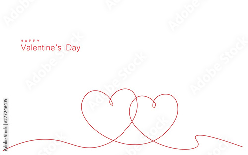 Valentines day heart card, love design vector illustration