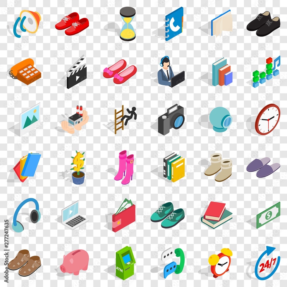Holding icons set. Isometric style of 36 holding vector icons for web for any design Holding icons set. Isometric style of 36 holding vector icons for web for any design