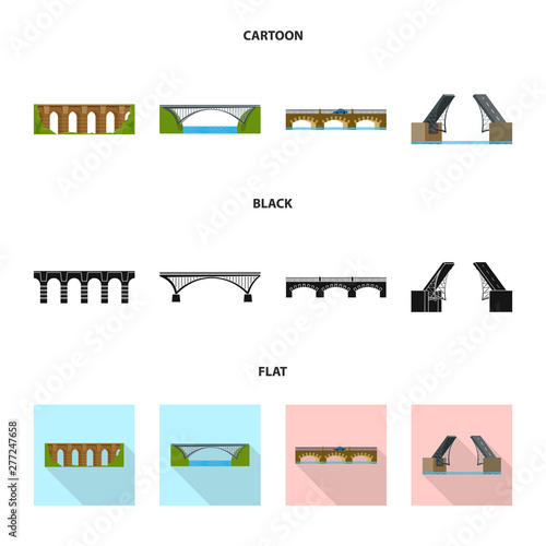 Isolated object of connection and design icon. Set of connection and side vector icon for stock.