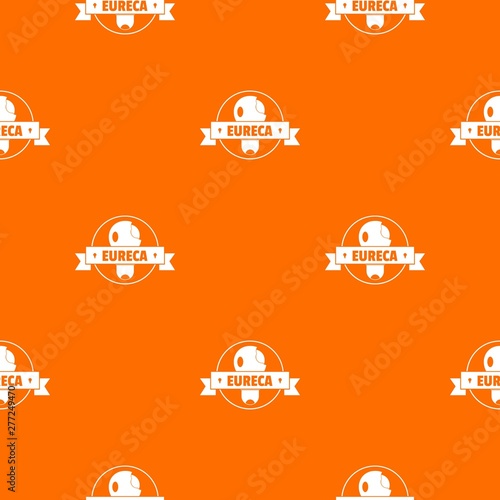 Eureka idea pattern vector orange for any web design best