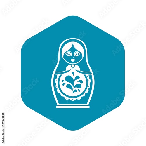 Matryoshka icon. Simple illustration of matryoshka vector icon for web