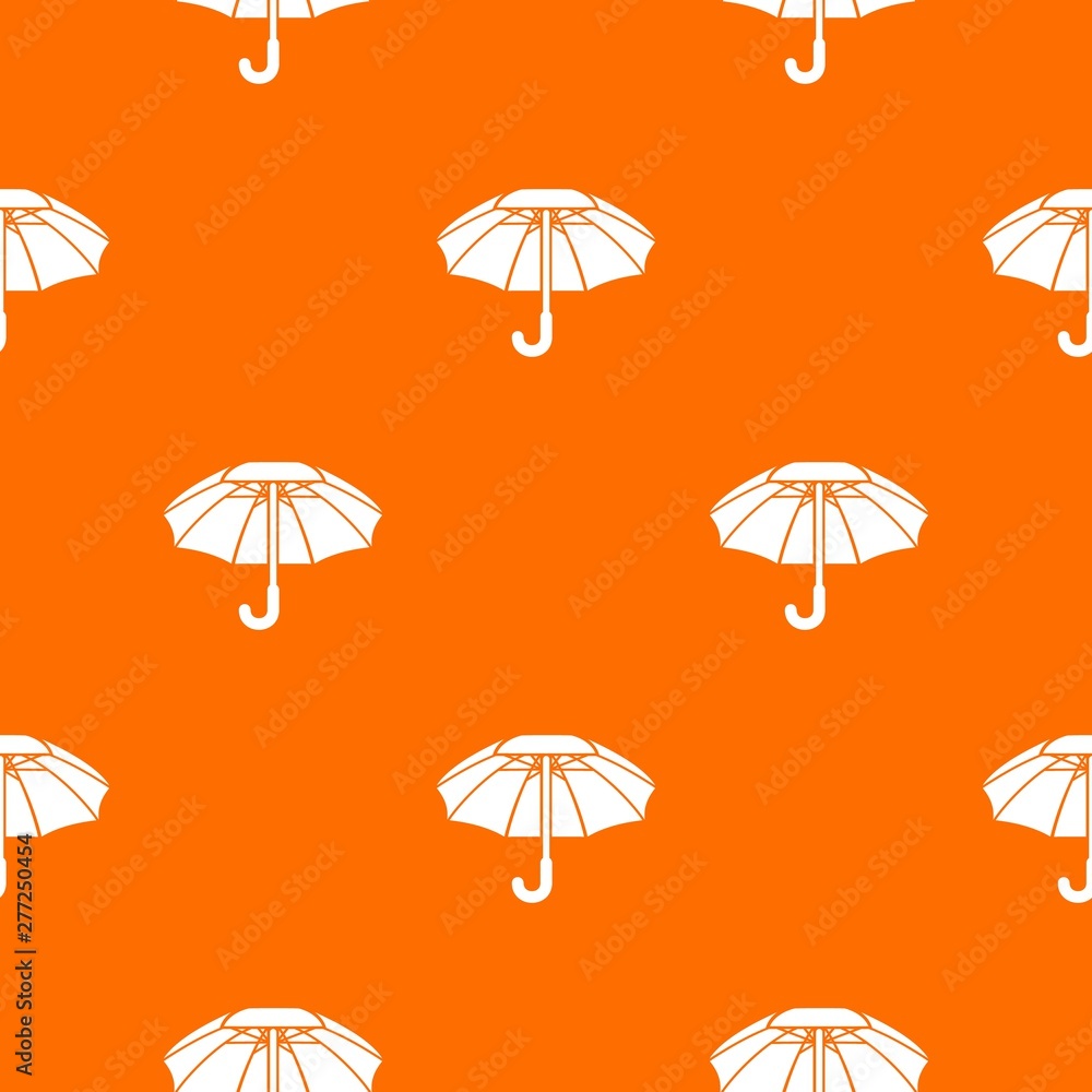 Big umbrella pattern vector orange for any web design best