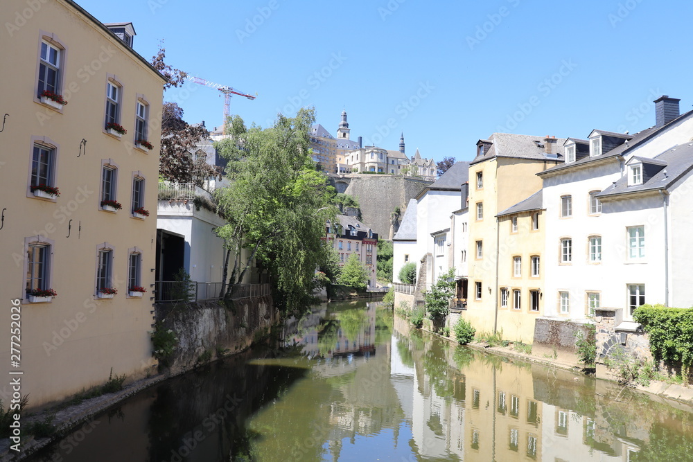 La rivière Alzette dans la ville de Luxembourg