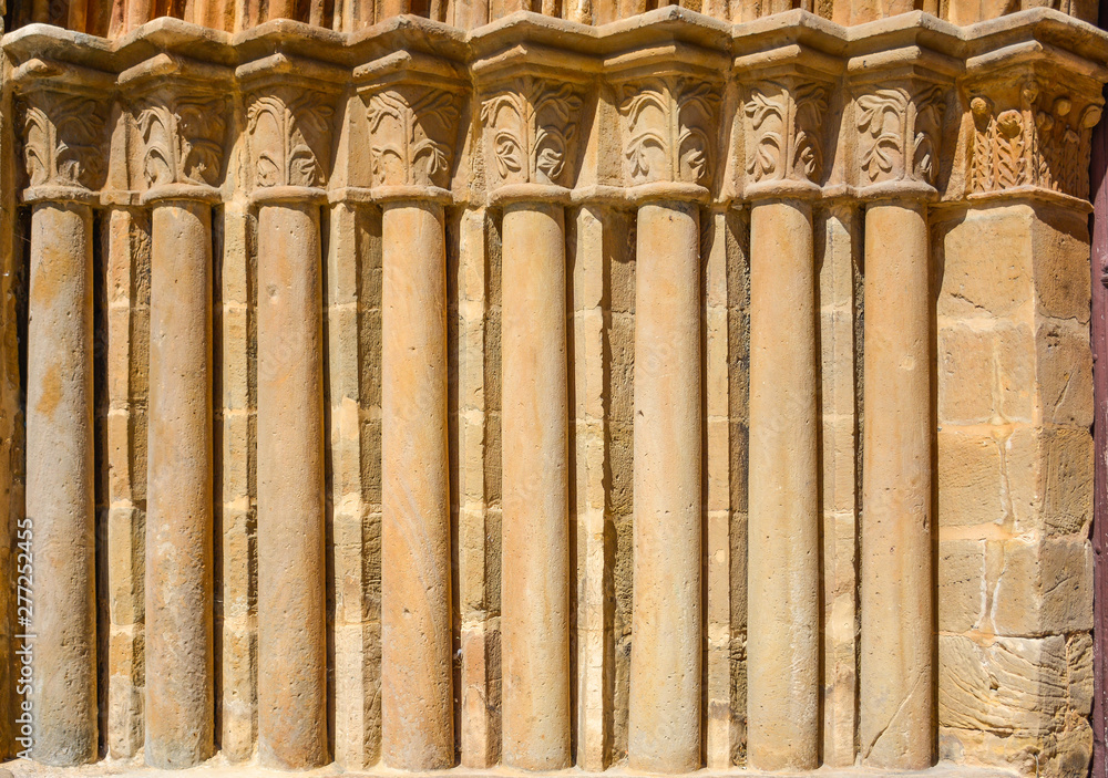 Collegiate church of San Miguel in Aguilar de Campoo, Palencia, Spain. Collegiate church of San Miguel in Aguilar de Campoo, Palencia, Spain.