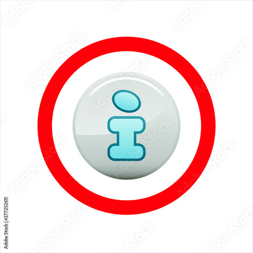 no info icon sign vector