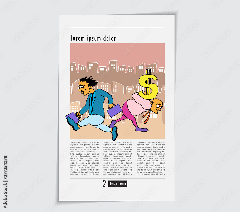 Printing magazine, brochure layout easy to editable Stock Vector ...