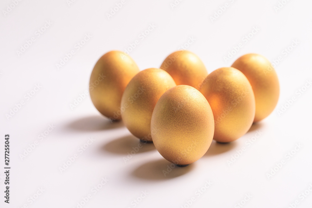 Golden egg concept background Golden egg concept background