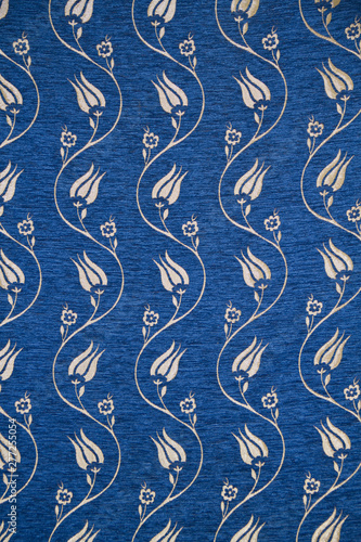 vintage ottoman fabric detail