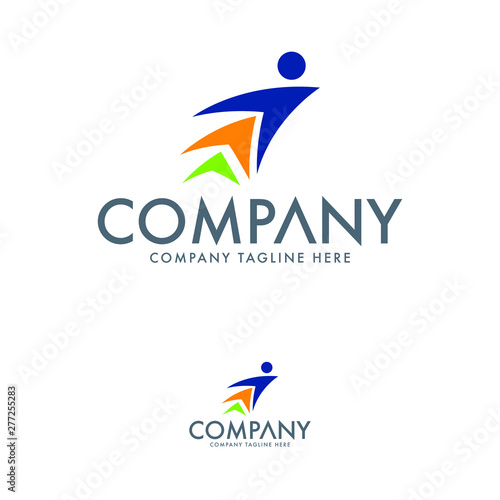 Logistic logo icon for a company business or corporate identity design. Creative logo design template.