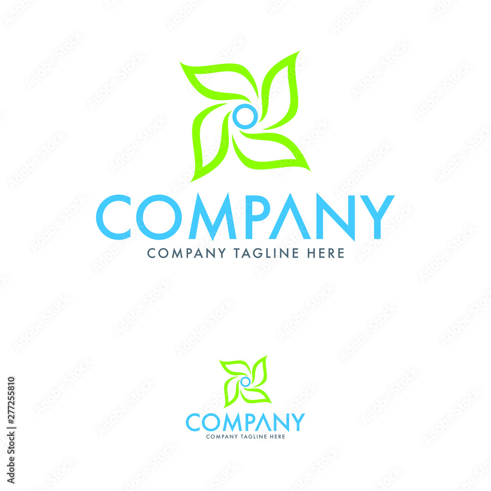 Nature, Leaf and Green Logo Design