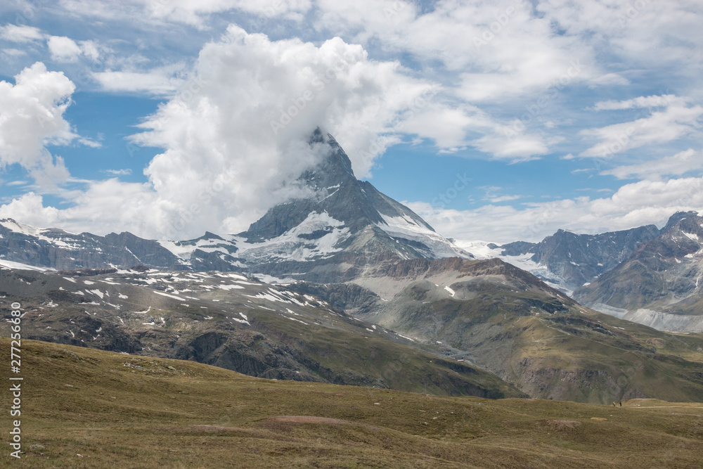 View closeup mountains scene in national park Zermatt, Switzerland View closeup mountains scene in national park Zermatt, Switzerland