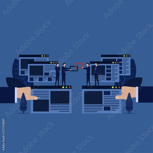 Business backlink for building websites for search engine optimization.