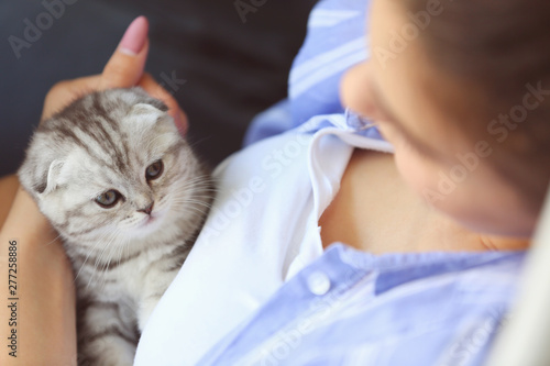 Beautiful young woman with ...