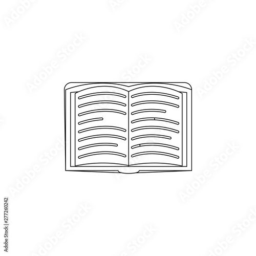 Open book icon. Element of book for mobile concept and web apps icon. Outline, thin line icon for website design and development, app development