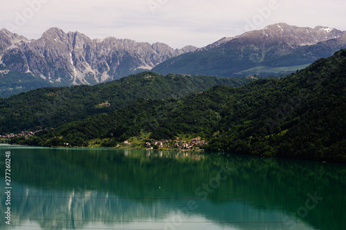 Fototapeta Naklejka Na Ścianę i Meble -  Famous alpine place with magical Dolomites mountains, Italy