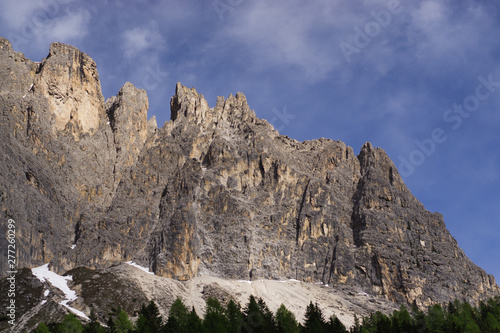 Famous alpine place with magical Dolomites mountains, Italy