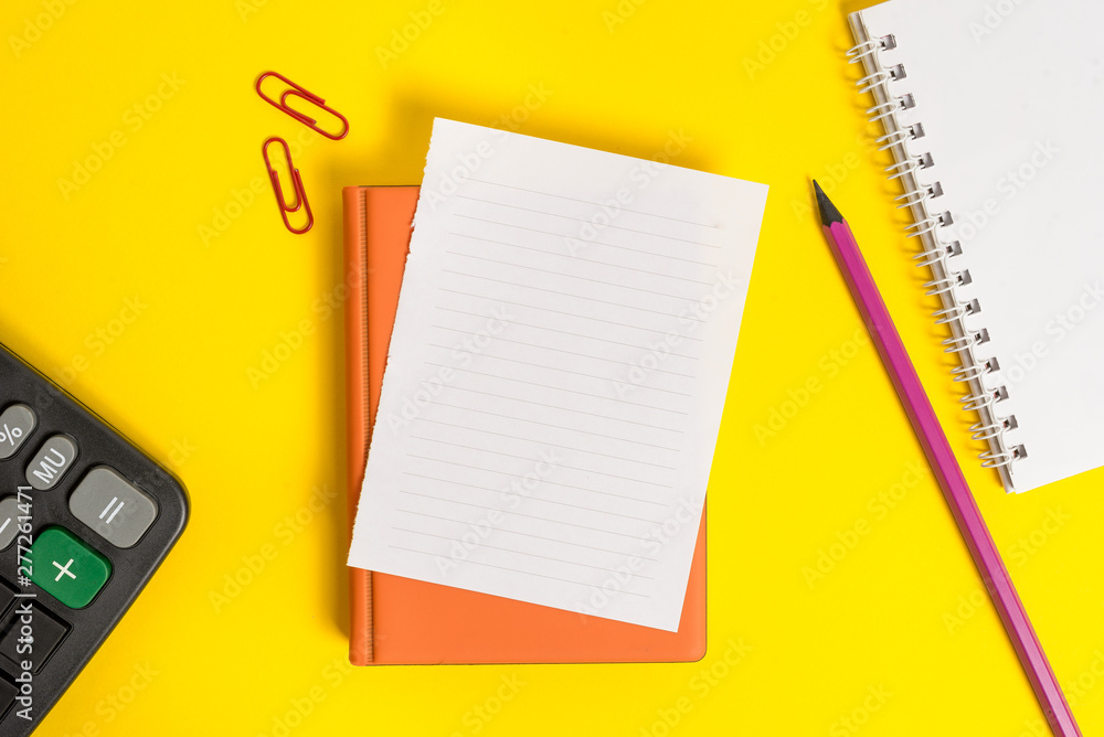 Pile of empty papers with copy space on the table. Paper clips with blank papers for text messages. Pile of empty papers with copy space on the table. Paper clips with blank papers for text messages.