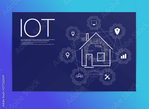 Internet of things (IOT), devices and connectivity concepts on a network, cloud at center. digital circuit board above the planet Earth.