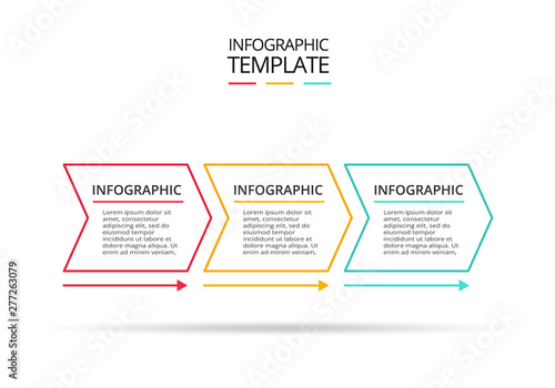 Creative concept for infographic with 3 steps, options, parts or processes. Business data visualization. Vector business template for timeline presentation.