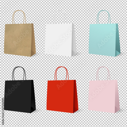 Gift Paper Colorful Bags Set photo