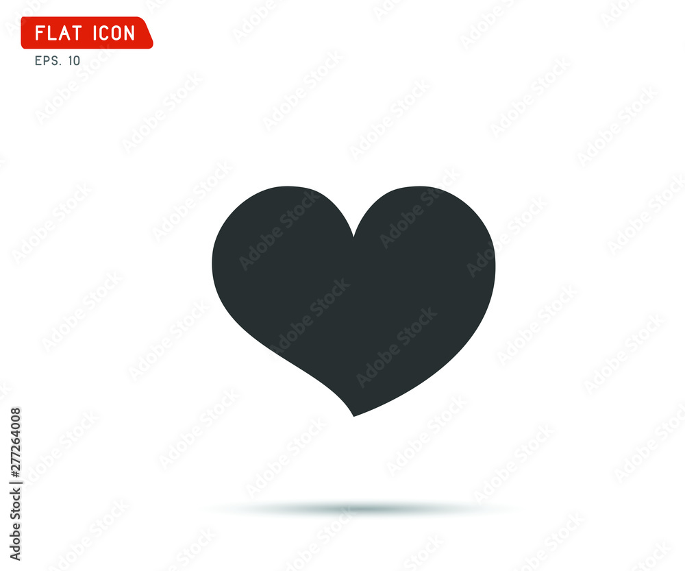 Heart Icon, Vector illustration, logo flat eps Heart Icon, Vector illustration, logo flat eps