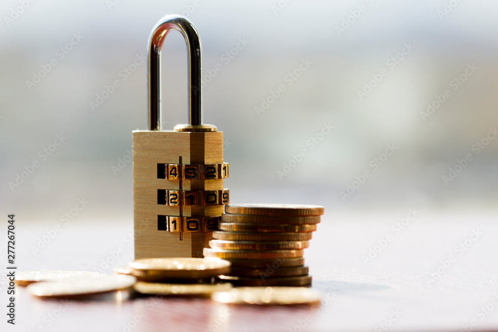 Password lock and wealth, financial security Password lock and wealth, financial security